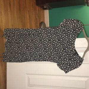 forever 21 black floral dress